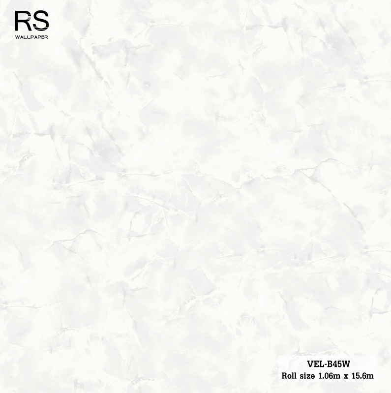 วอลเปเปอร์ ลายหินอ่อน สีเทาอ่อน VEL-B45W