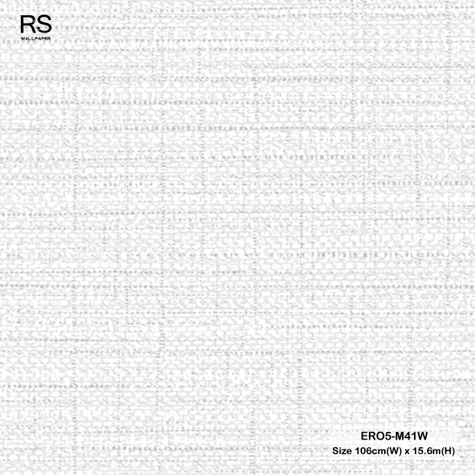 วอลเปเปอร์ลายผ้าสีขาวอมเทาอ่อน ERO5-M41W