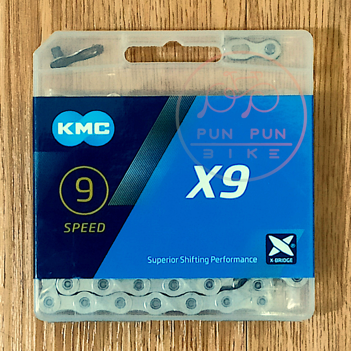KMC : X9 โซ่ 9 สปีด สีเงิน 116 ข้อ