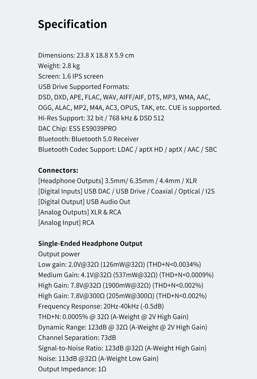 Shanling EH3 DAC/AMP ตั้งโต๊ะ รองรับ MQA, Dual Hi-Res ประกันศูนย์ไทย