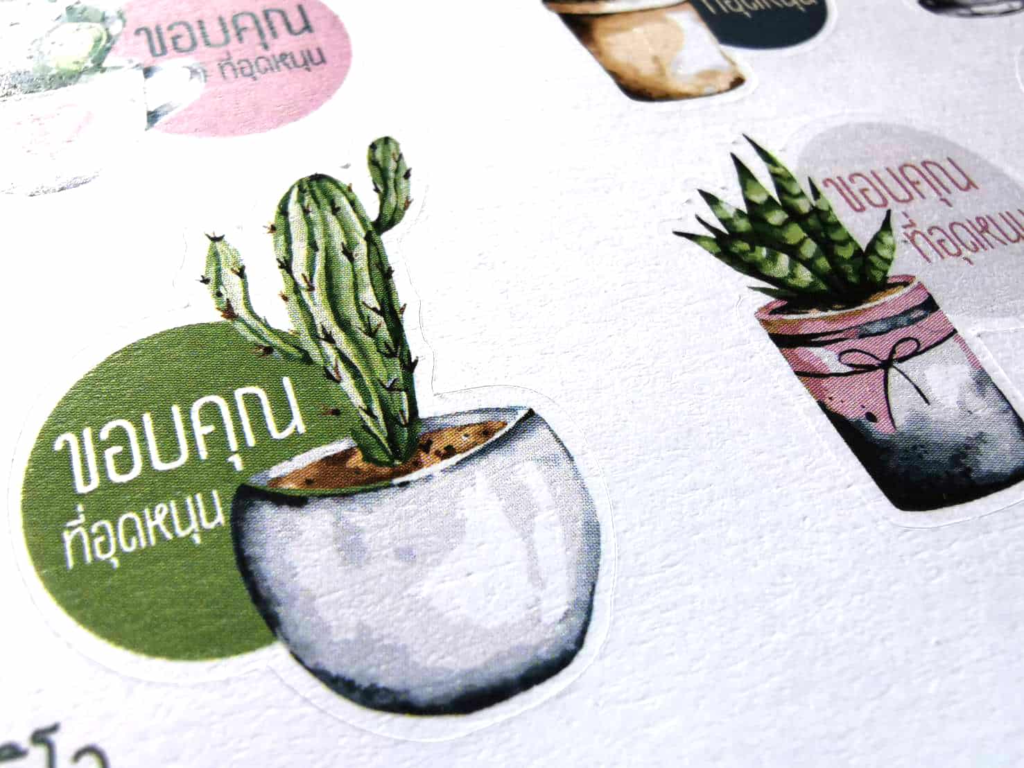 ฉลากสินค้า สติ๊กเกอร์กระดาษ ราคาถูก