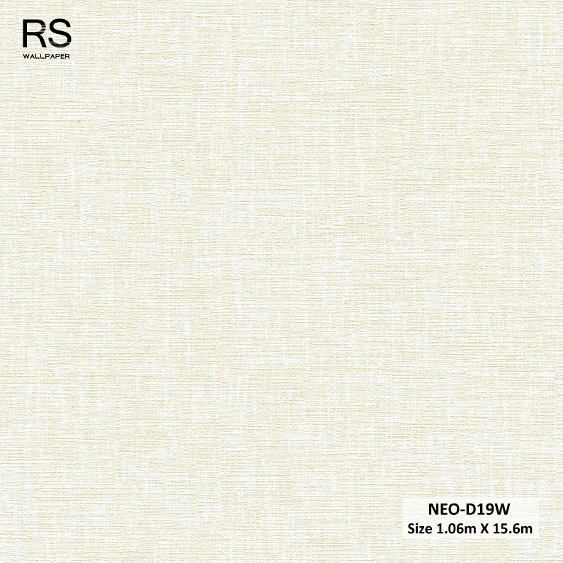 วอลเปเปอร์ สีครีม NEO-D19W