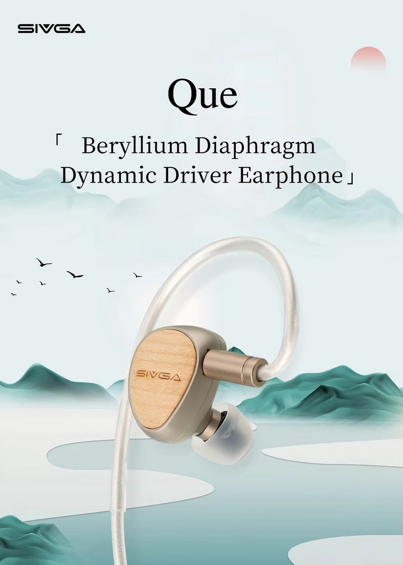 SIVGA Que หูฟัง IEMs ไดรเวอร์ไดนามิก ไดอะแฟรมชุบเบริลเลียม เบสหนักแน่นสมจริง ประกันศูนย์ไทย