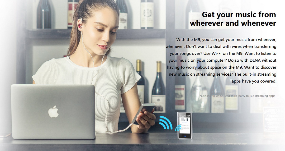 ขาย FiiO M9 DAP ชิป AKM AK4490EN x2 ตัว รองรับ Hi-Res , Bluetooth 4.2 , Native DSD , LDAC