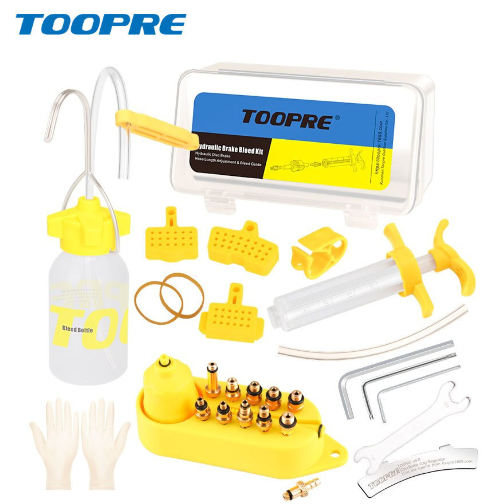 ชุดไล่น้ำมันเบรคจักรยาน THAIBIKE TOOPRE สำหรับ SHIMANO, SRAM, MAGURA, Tektro