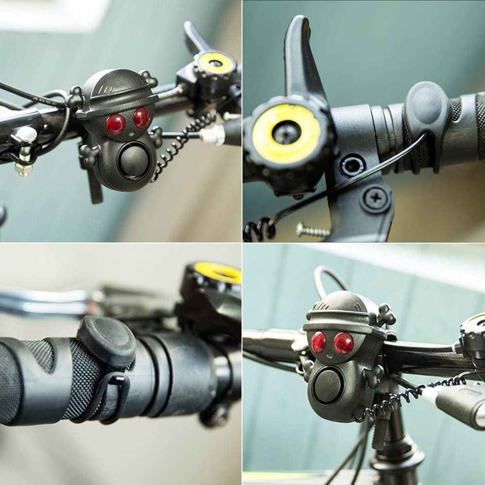 แตรจักรยานไฟฟ้า พร้อมไฟสีแดง มีรีโมต