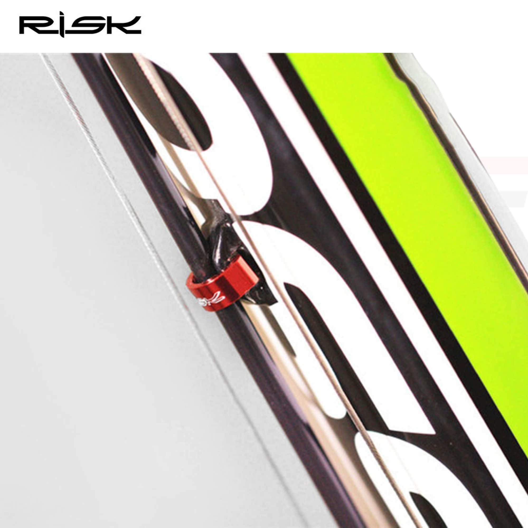 RISK คลิปติดสายเบรค สายเกียร์ จักรยาน อลูมิเนียม CNC C CLIP