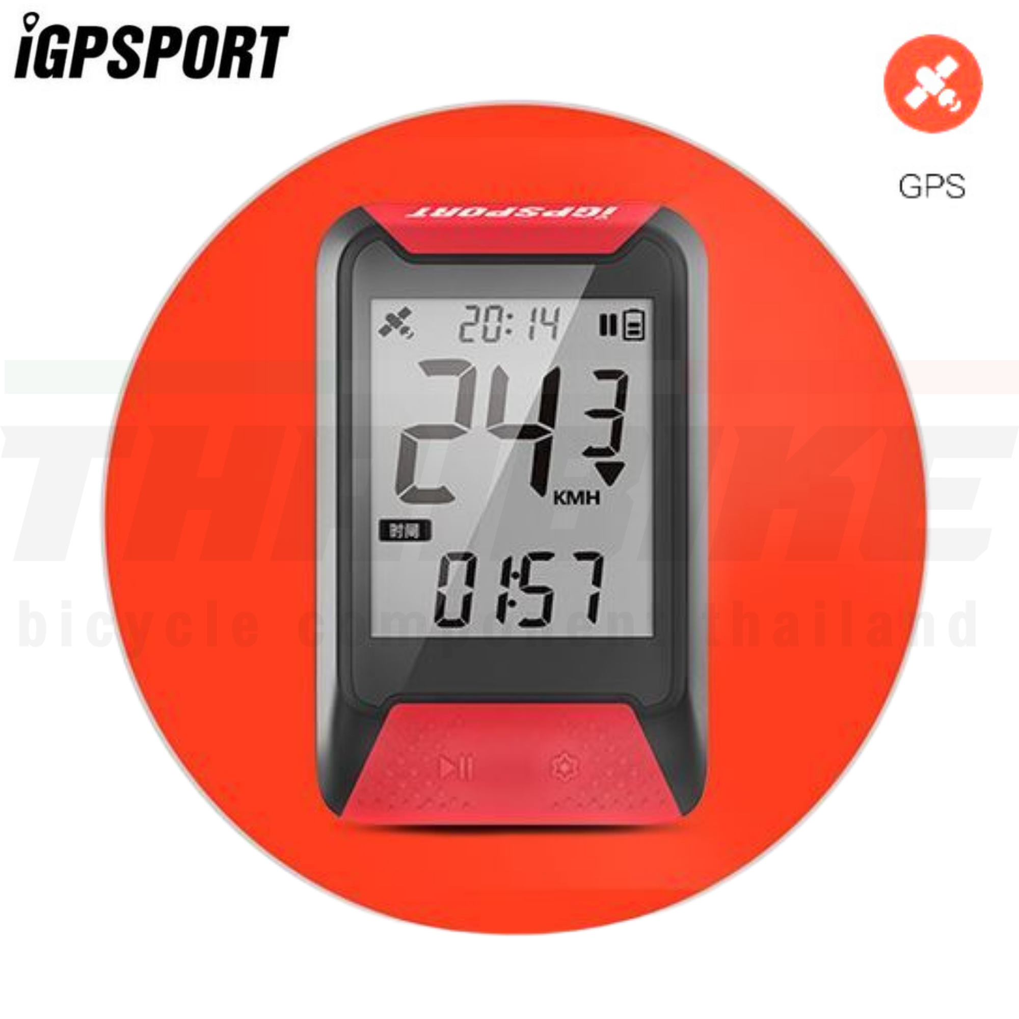 ไมล์จักรยาน GPS ไมล์วัดความเร็วแบบ GPS IGPSPORT iGPS รุ่น iGS130