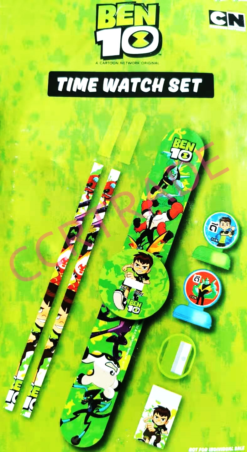 ชุดเครื่องเขียน+สายรัดข้อมือเบนเทนแผง 28 ซม.(ลิขสิทธิ์แท้)