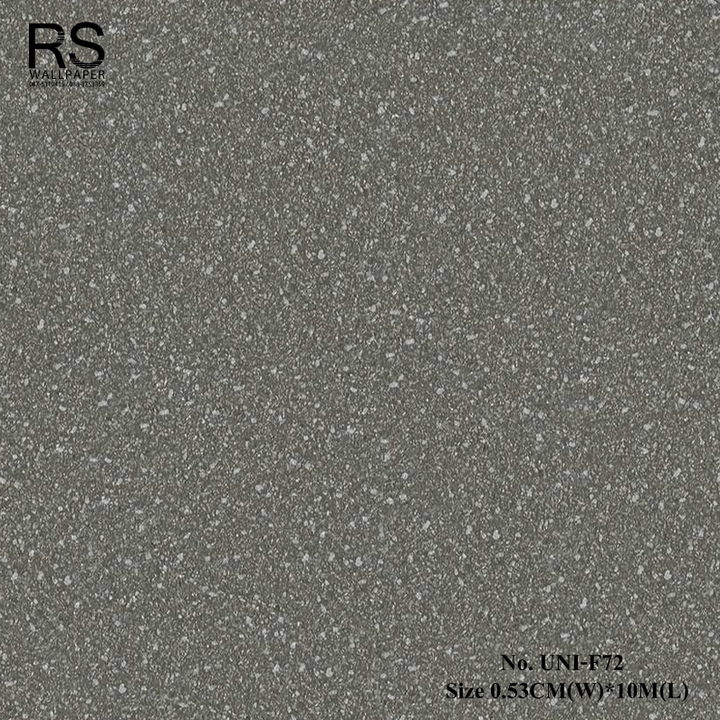วอลเปเปอร์ติดผนัง ลายเม็ดกรวดเม็ดทราย สีดำปนเทา No.UNI-F72