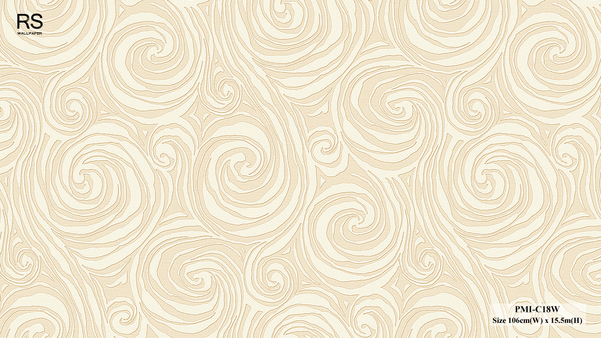 วอลเปเปอร์สไตล์ Abstract สีน้ำตาล PMI-C18W