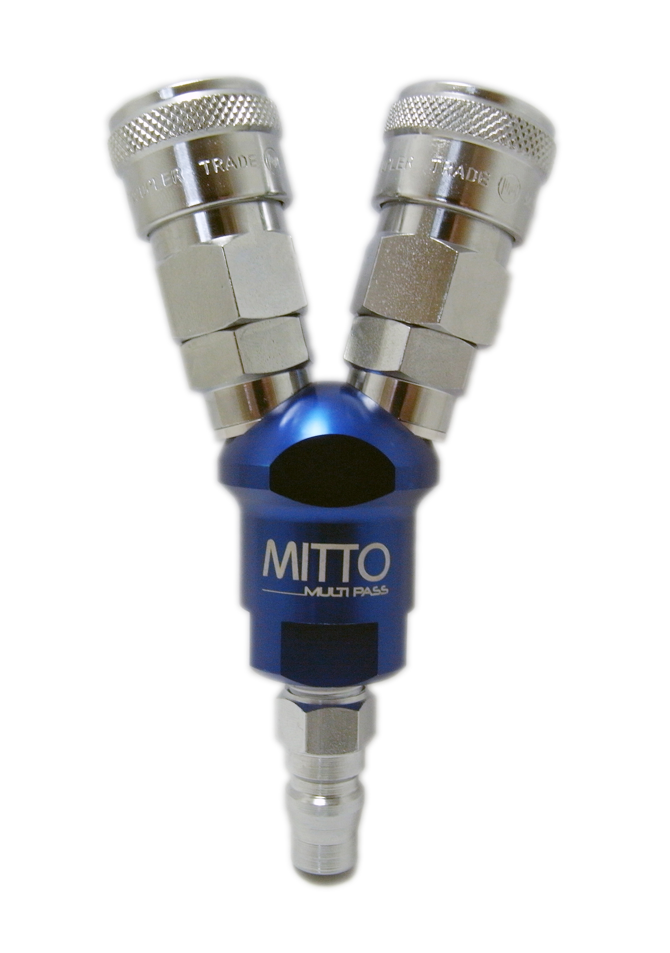 ข้อต่อลม คอปเปอร์ลม 2 ทาง , 2 Way Multi Pass รุ่น 200 V สีนำ้เงิน