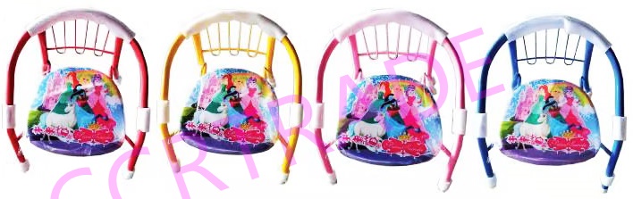 เก้าอี้เด็กมีพนักพิง มีเสียง เจ้าหญิงใหม่ 35x36.5 ซม.(ลิขสิทธิ์แท้)(1x3)