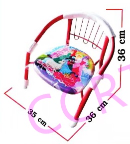 เก้าอี้เด็กมีพนักพิง มีเสียง เจ้าหญิงใหม่ 35x36.5 ซม.(ลิขสิทธิ์แท้)(1x3)
