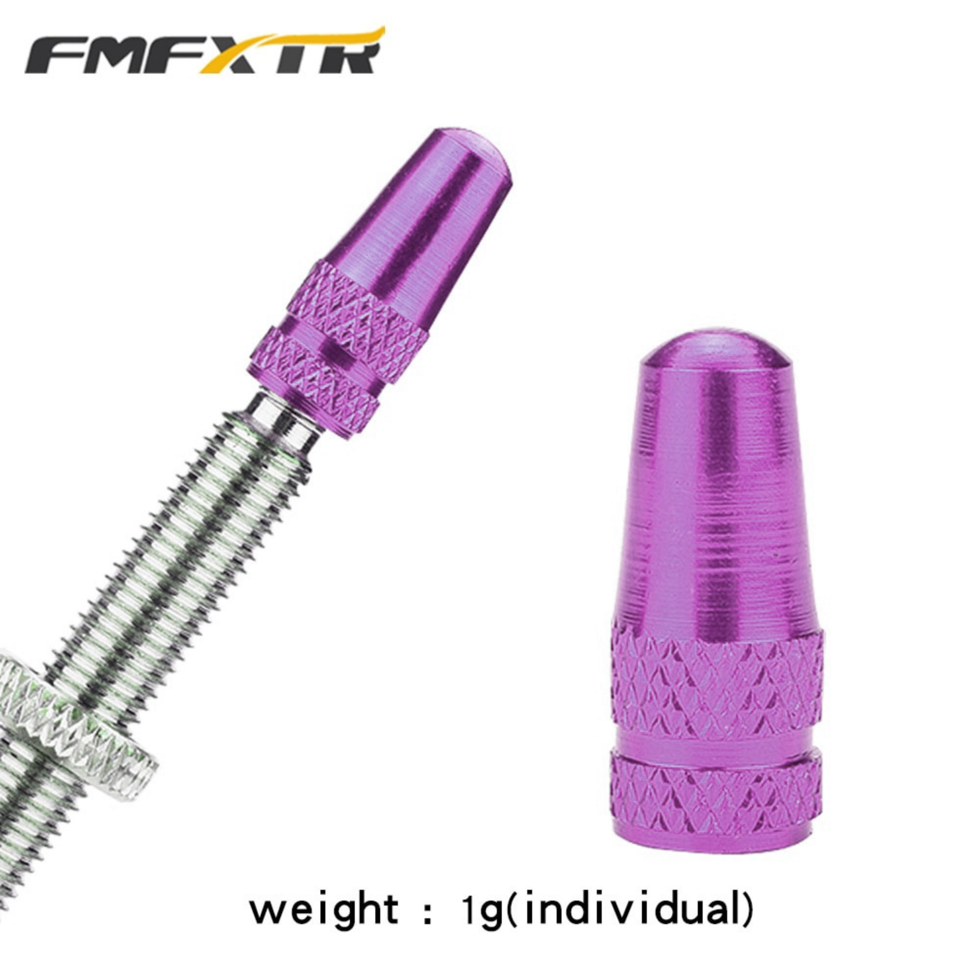 ฝาปิดจุ๊บลมจักรยาน อลูมิเนียม จุ๊บเล็ก FMFXTR FV ราคาต่อ 1 คู่