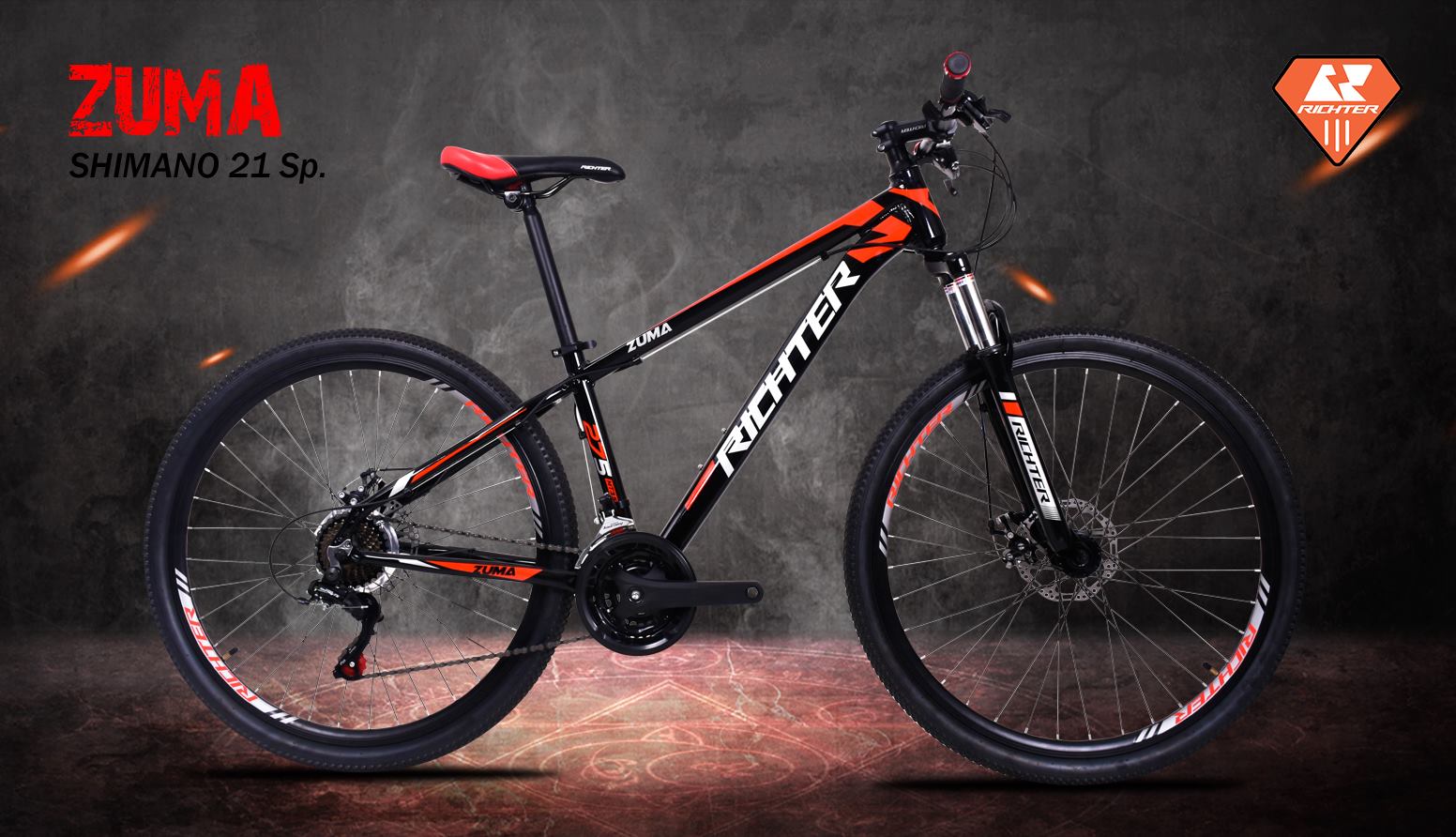 ส่งฟรี จักรยานเสือภูเขา RICHTER รุ่น ZUMA 27.5