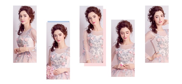 DL008 - **พรีออเดอร์** ชุดราตรี เดรสยาวออกงาน (Night party dresses) ชุดไปงานแต่งงานสวยๆ "ธีมสีโอโรส"