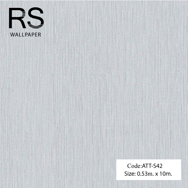 วอลเปเปอร์เทกเจอร์เส้นประแนวตั้งสีเงินพื้นสีเทาอมน้ำตาล ATT-S42
