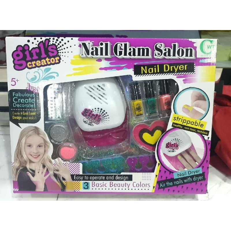 ชุดทำเล็บเด็ก เครื่องอบเล็บเด็ก พร้อมส่งจากไทย งานคุณภาพดีมาก