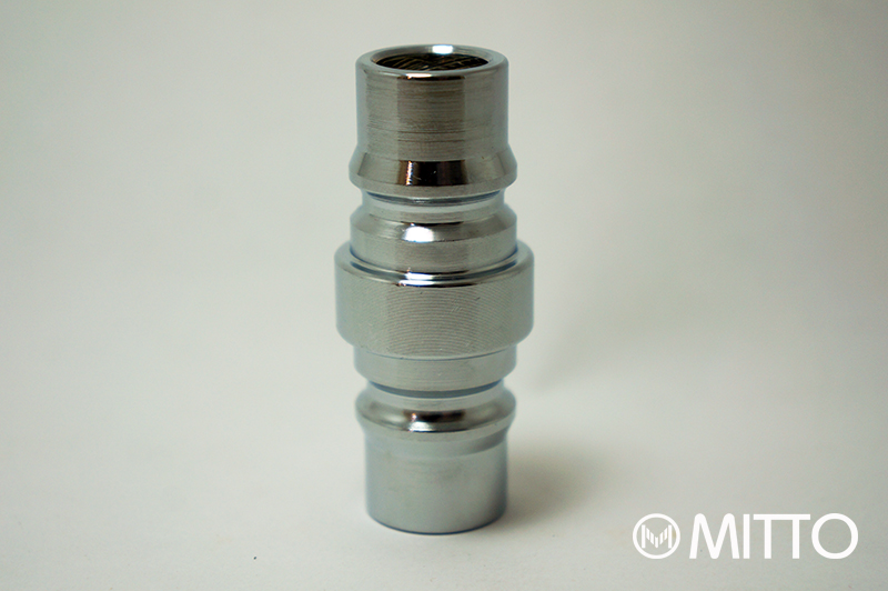 ข้อต่อลม ดับเปิ้ล ปลั๊ก นิเปิ้ลตัวผู้ , Quick coupler connector steel double eneded male plug