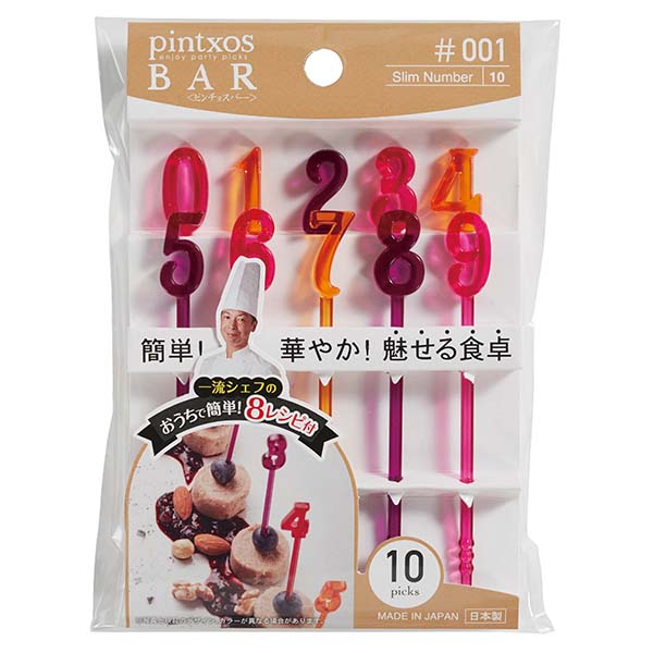 ++พร้อมส่ง++ ที่จิ้มอาหาร ขนม ผัก ผลไม้ ลายตัวเลข 0 - 9 สินค้าเป็นเมทัลลิคเรซินใส 1 แพ็ค มี 10 อัน สินค้า made in japan นำเข้าจากญี่ปุ่นแท้ค่ะ