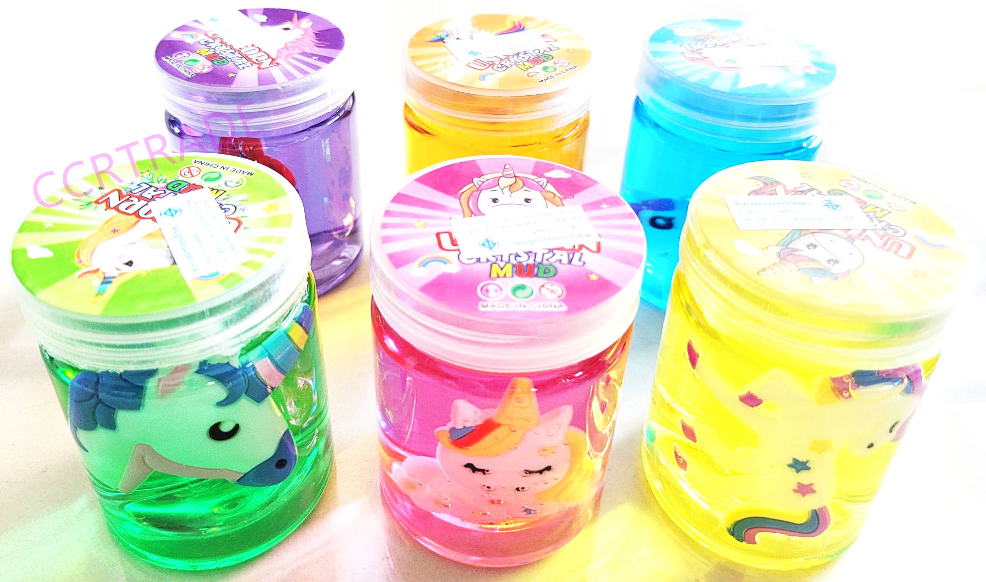 สไลม์ยูนิคอร์นกระปุกกล่อง 23 ซม.(งานห้าง)