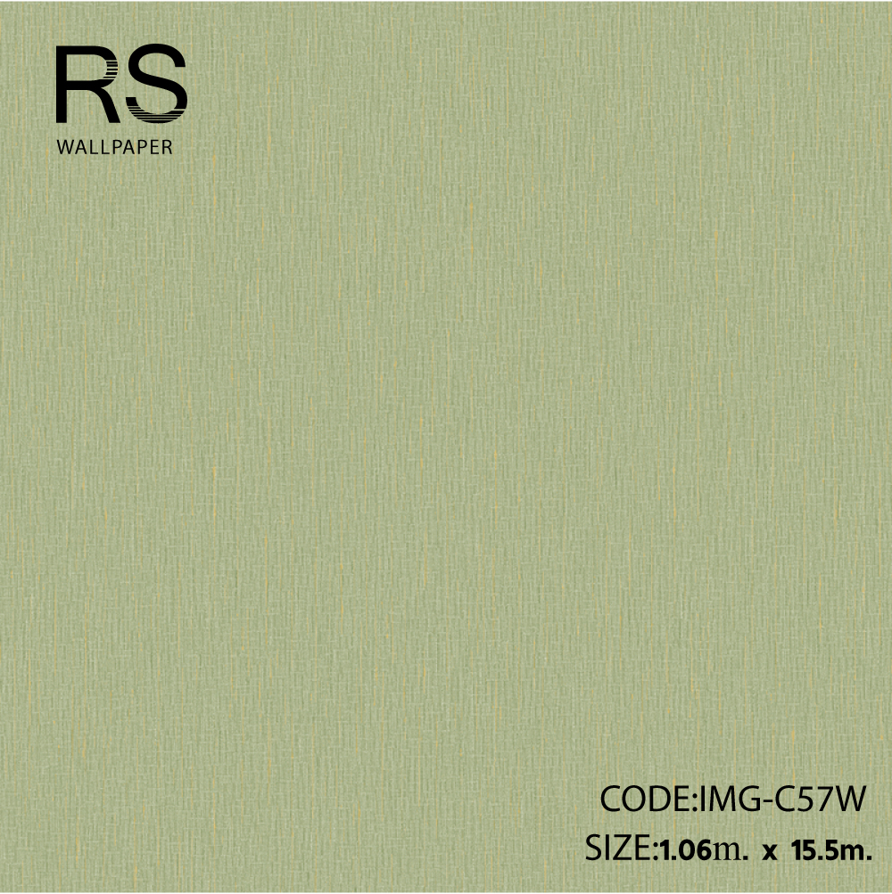 วอลเปเปอร์สีพื้นเขียว แทรกทอง IMG-C57W