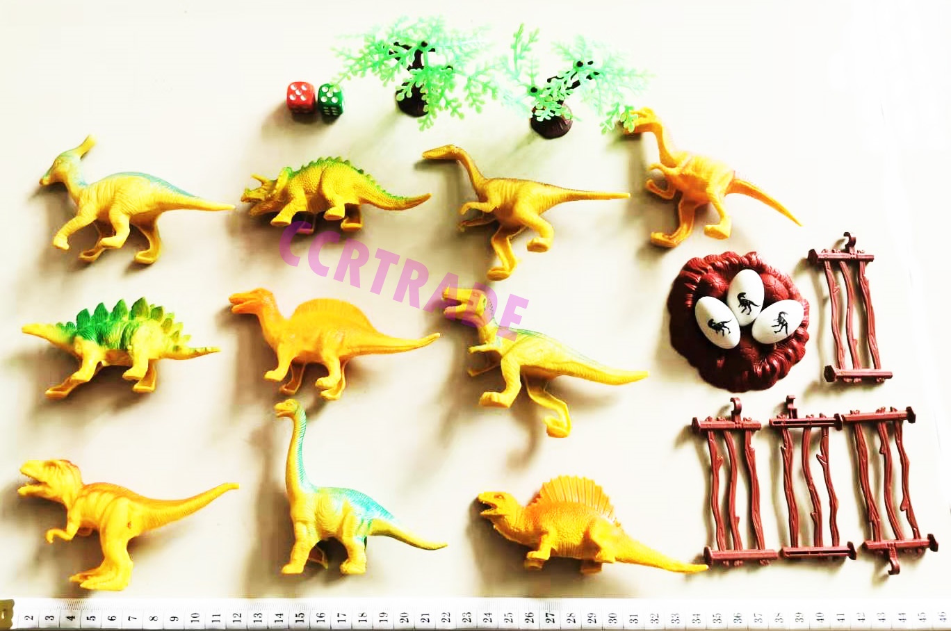 ไข่ไดโนเสาร์ผจญภัย+ลูกเต๋า 22 ชิ้นจัมโบ้ 22 ซม.(1x3)