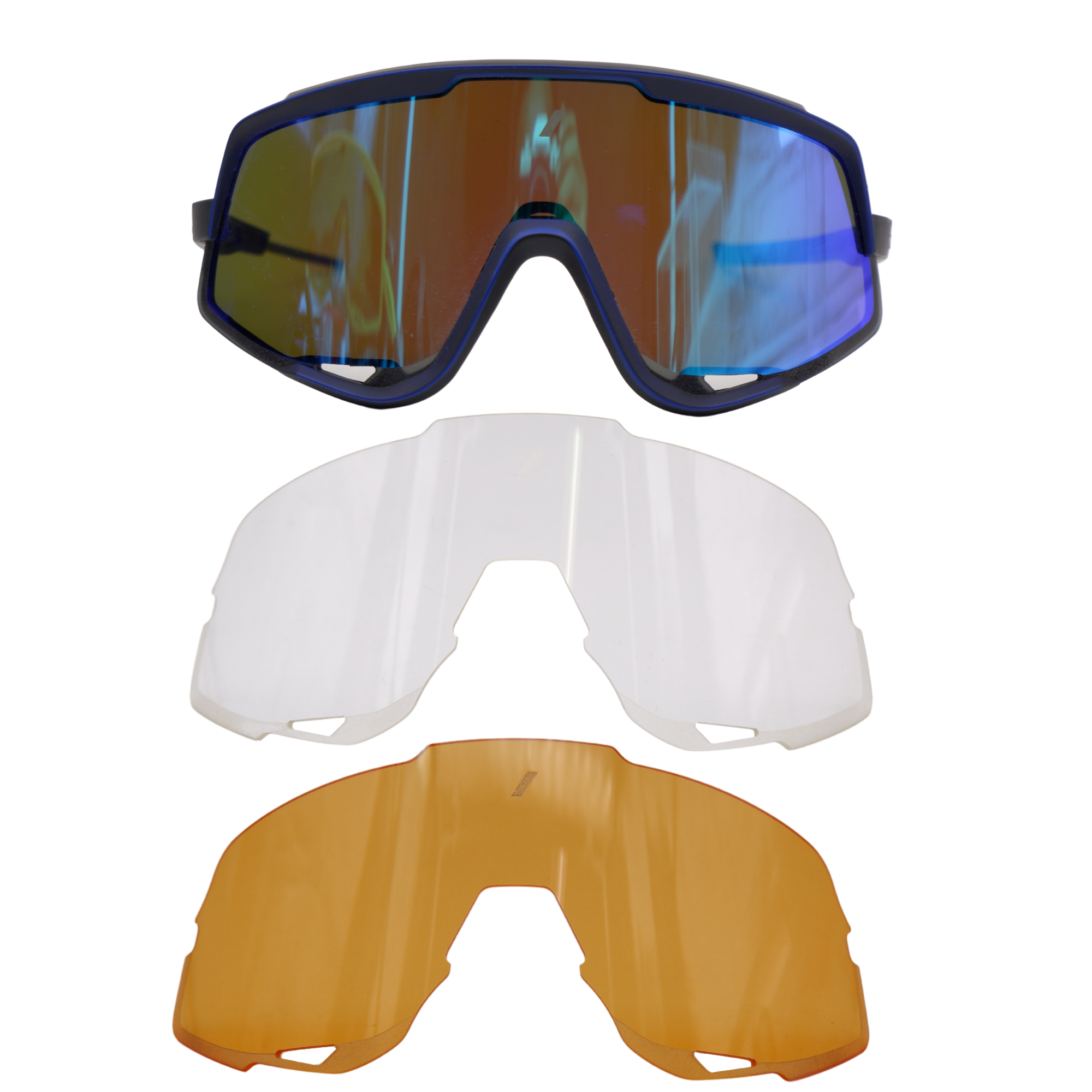 แว่นตาปั่นจักรยาน T-REX 9322 แบบเปลี่ยนเลนส์ 3 เลนส์ มีเลนส์ POLARIZE มีกล่องแว่น ผ้าเช็ด ถุงใส่แว่น