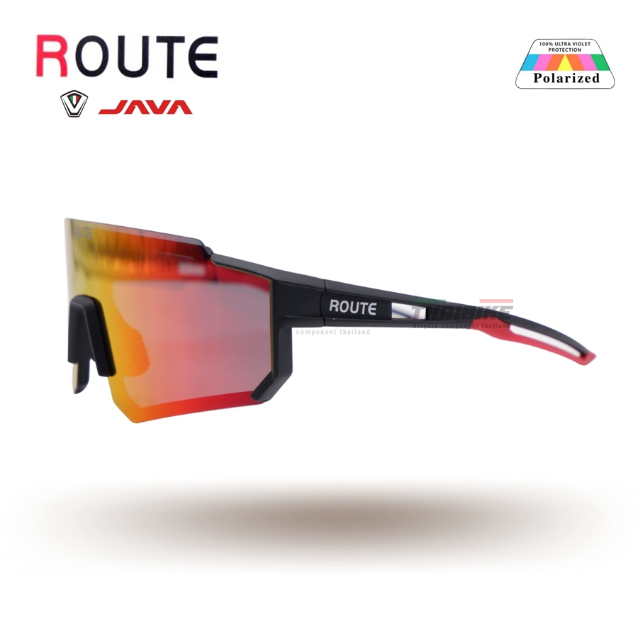 เลนส์ POLARIZE แว่นตาปั่นจักรยาน ยี่ห้อ ROUTE POLARIZE by JAVA