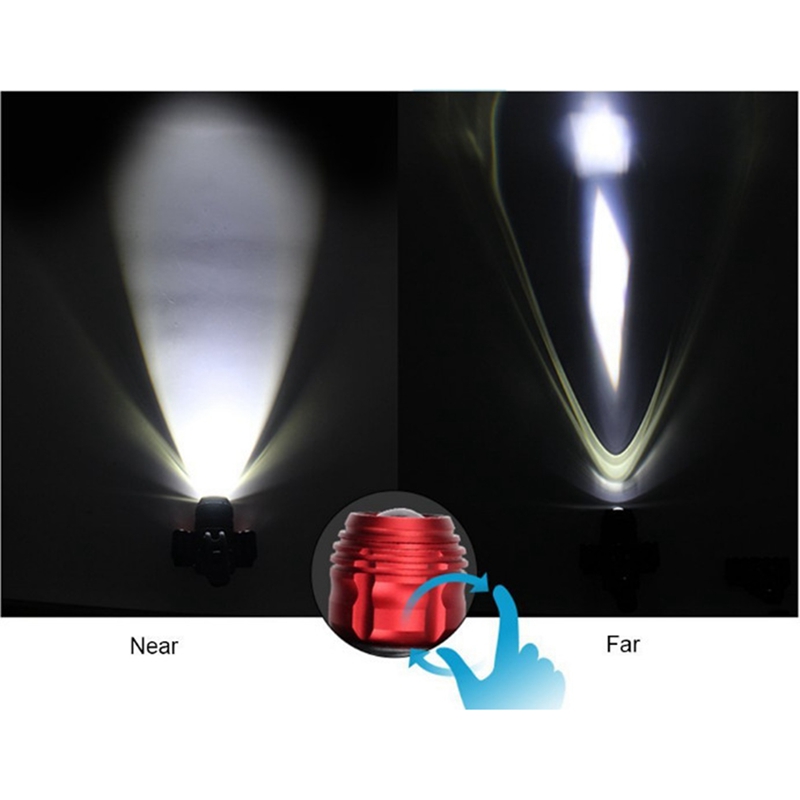 ไฟหน้าจักรยาน 2X COB Bicycle Headlights Mountain Bike Headlights T6