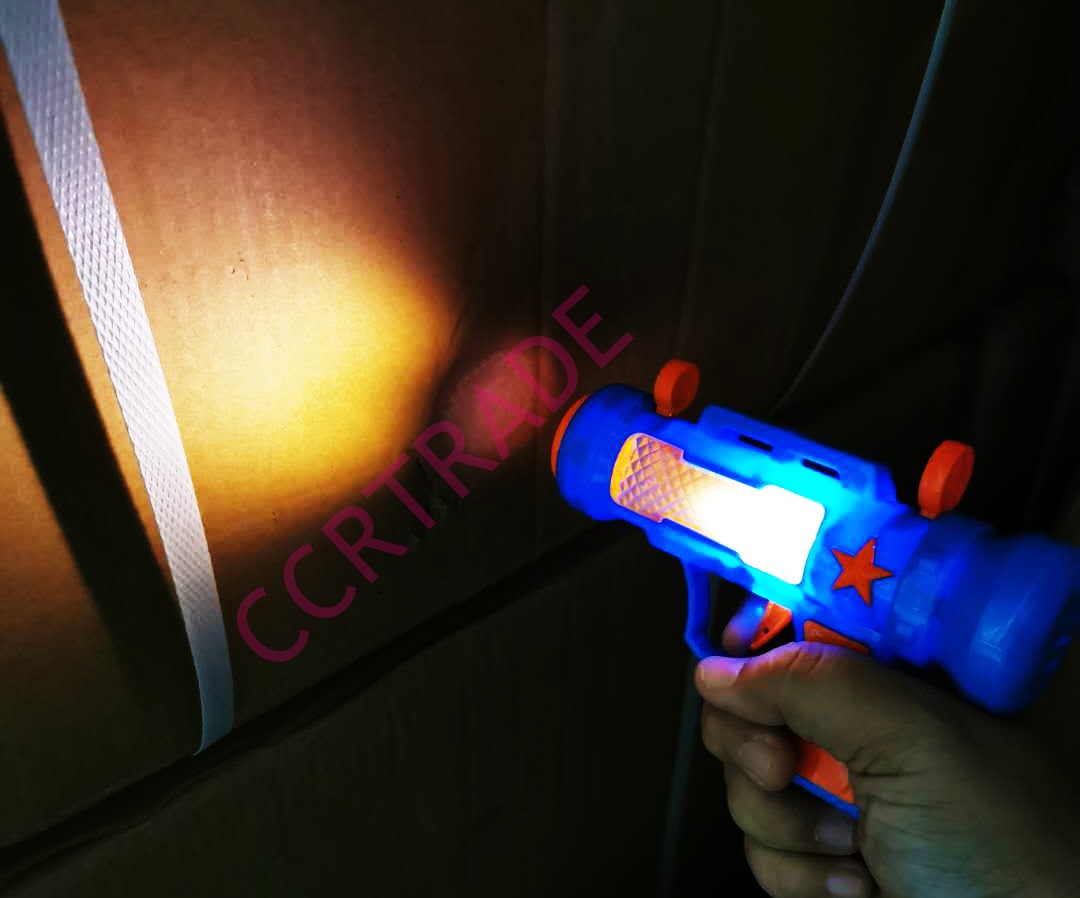 ปืนเรนเจอร์ มีไฟกล่อง 17 ซม. (มีถ่านในตัว)