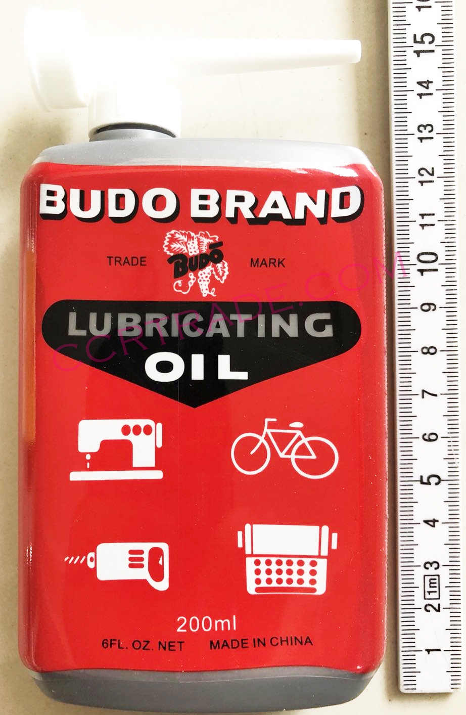 น้ำมันจักรขวดแบน 200 ML.