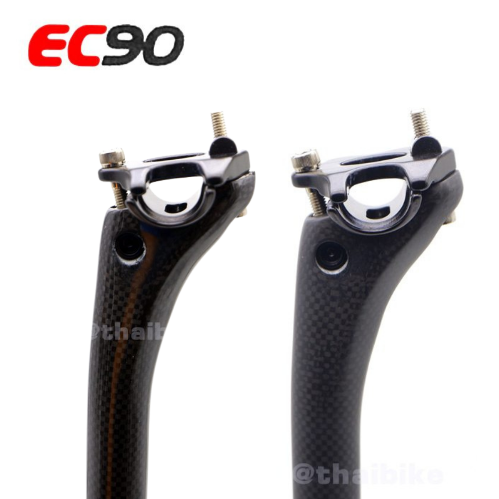 หลักอานคาร์บอน EC90 แบบเยื้องหลัง ขนาด 25.4 หลักอานจักรยาน