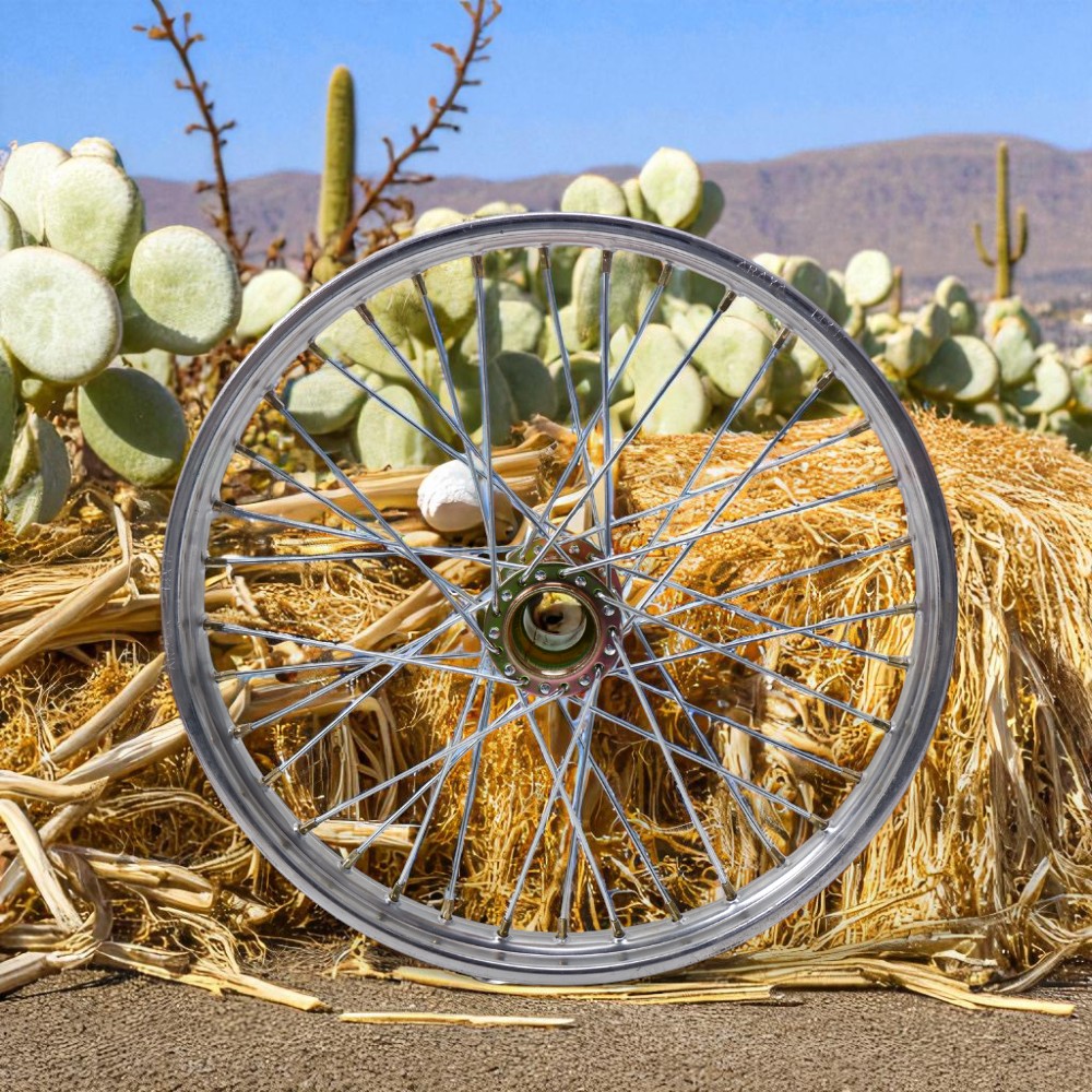 ชุดล้อสำเร็จรถเข็นสำเร็จรูป ดุมรถเข็น ใส่ยางนอกยางในแล้ว ขอบ 26x2 1/2 ขอบ17