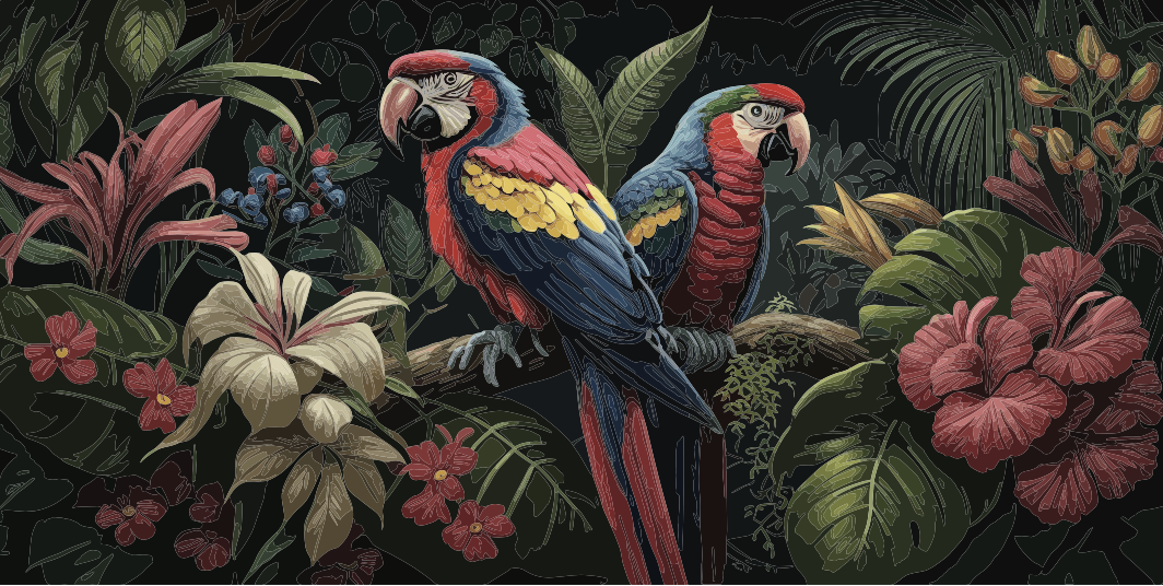 วอลเปเปอร์ภาพป่าเขตร้อน Tropical (สั่งผลิต)