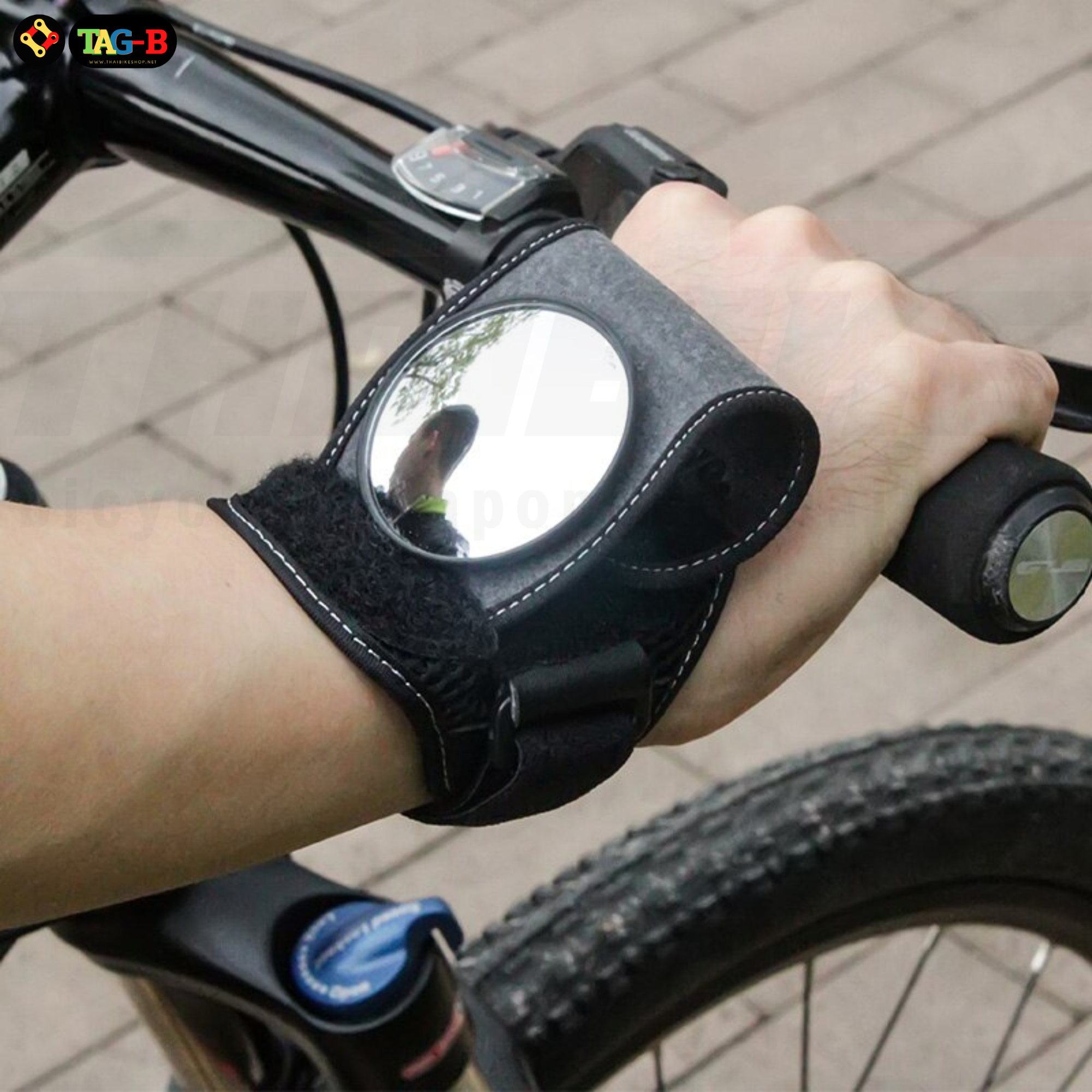 กระจกมองหลังรัดปลายแขน GOOD-HAND สำหรับจักรยาน TAG-B