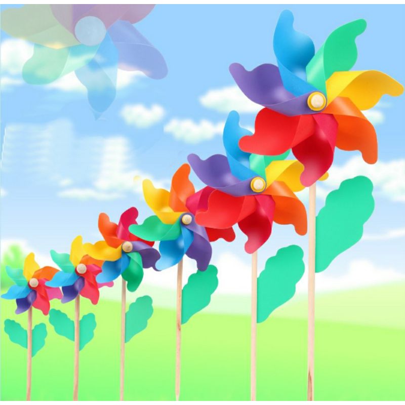 กังหันลม กังหันสีรุ้ง ไซต์ xxl ขนาด 32 เซน ‼️ค่าส่งถูก‼️พร้อมส่งจาก กทม ❤️