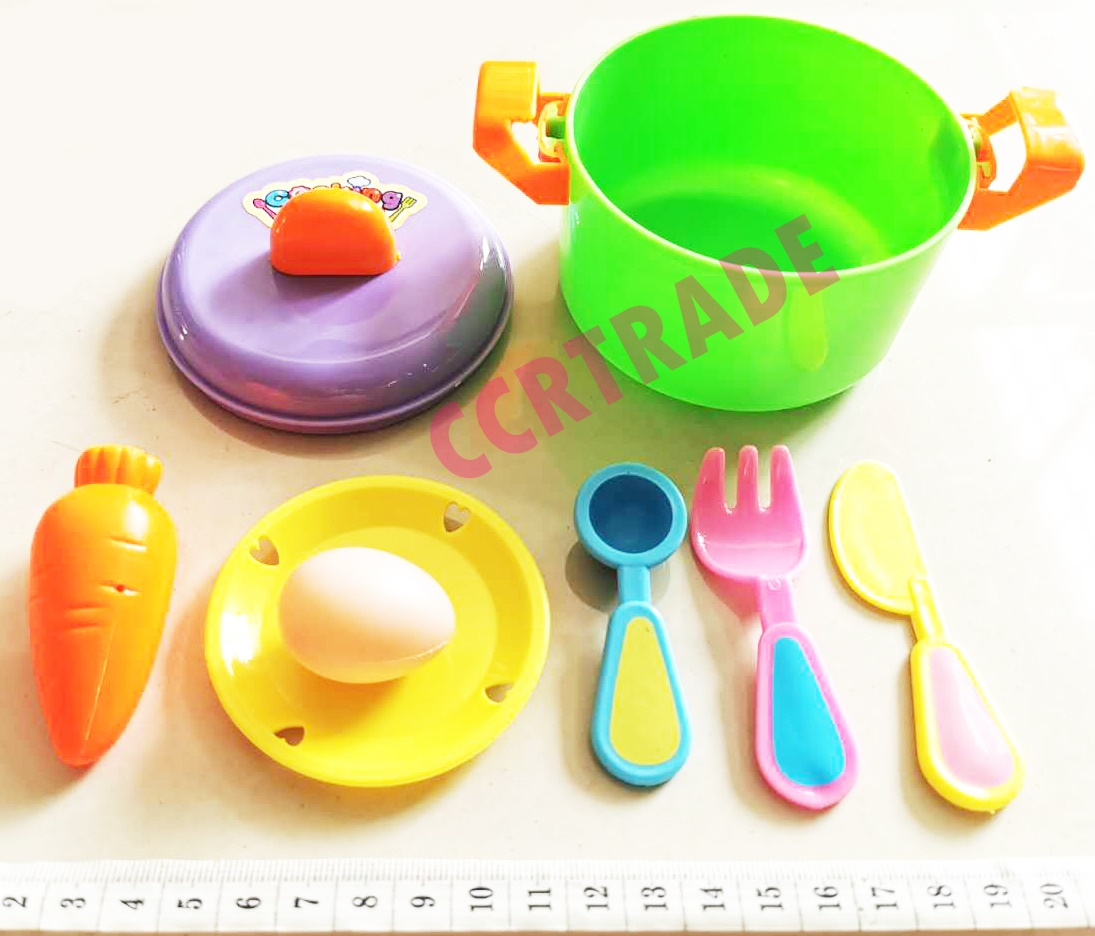 ชุดครัวสีหวาน+อุปกรณ์ถุงตาข่าย 15 ซม.