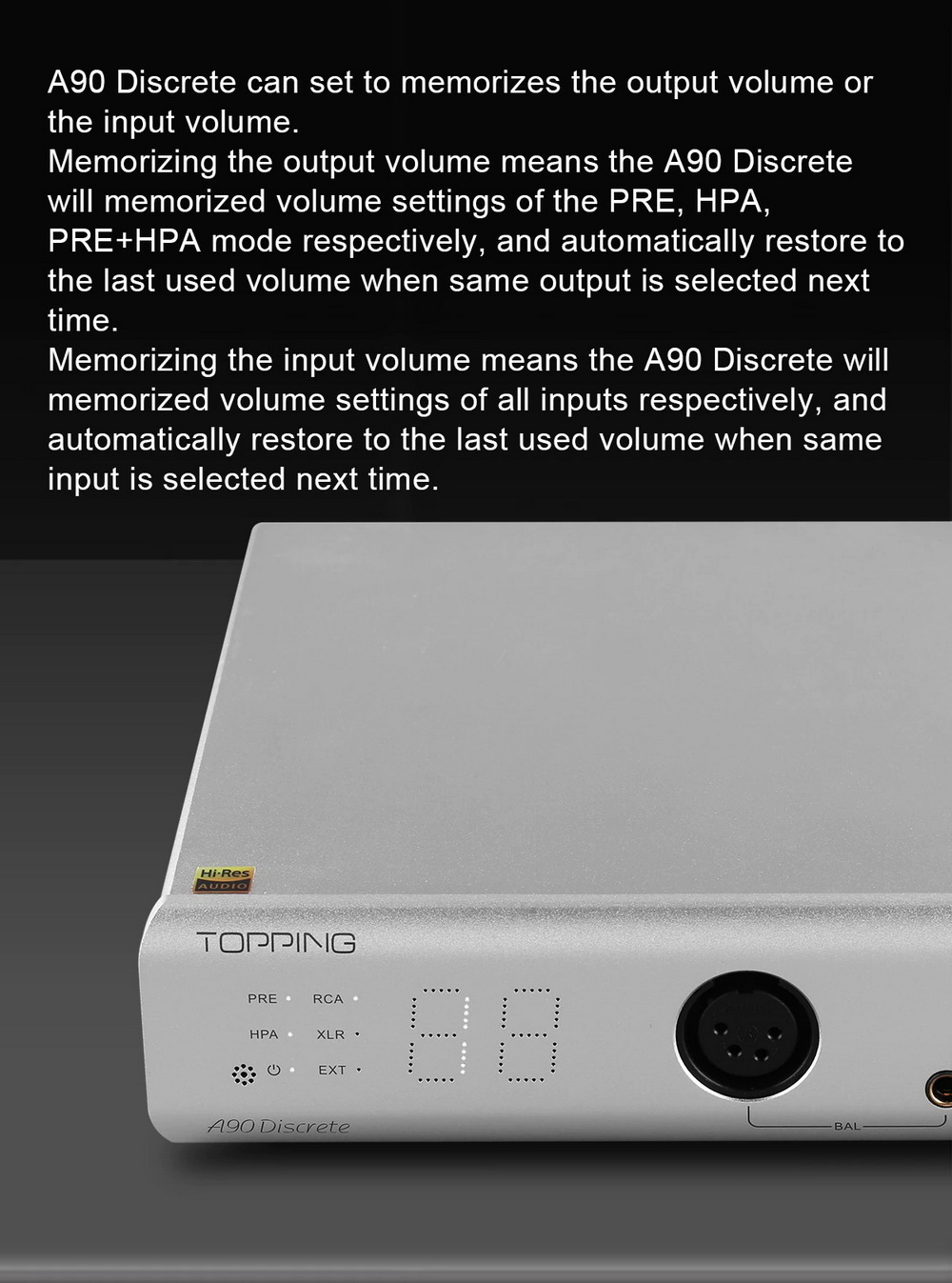 ขาย Topping A90D Fully Discrete Balanced Headphone Amplifer