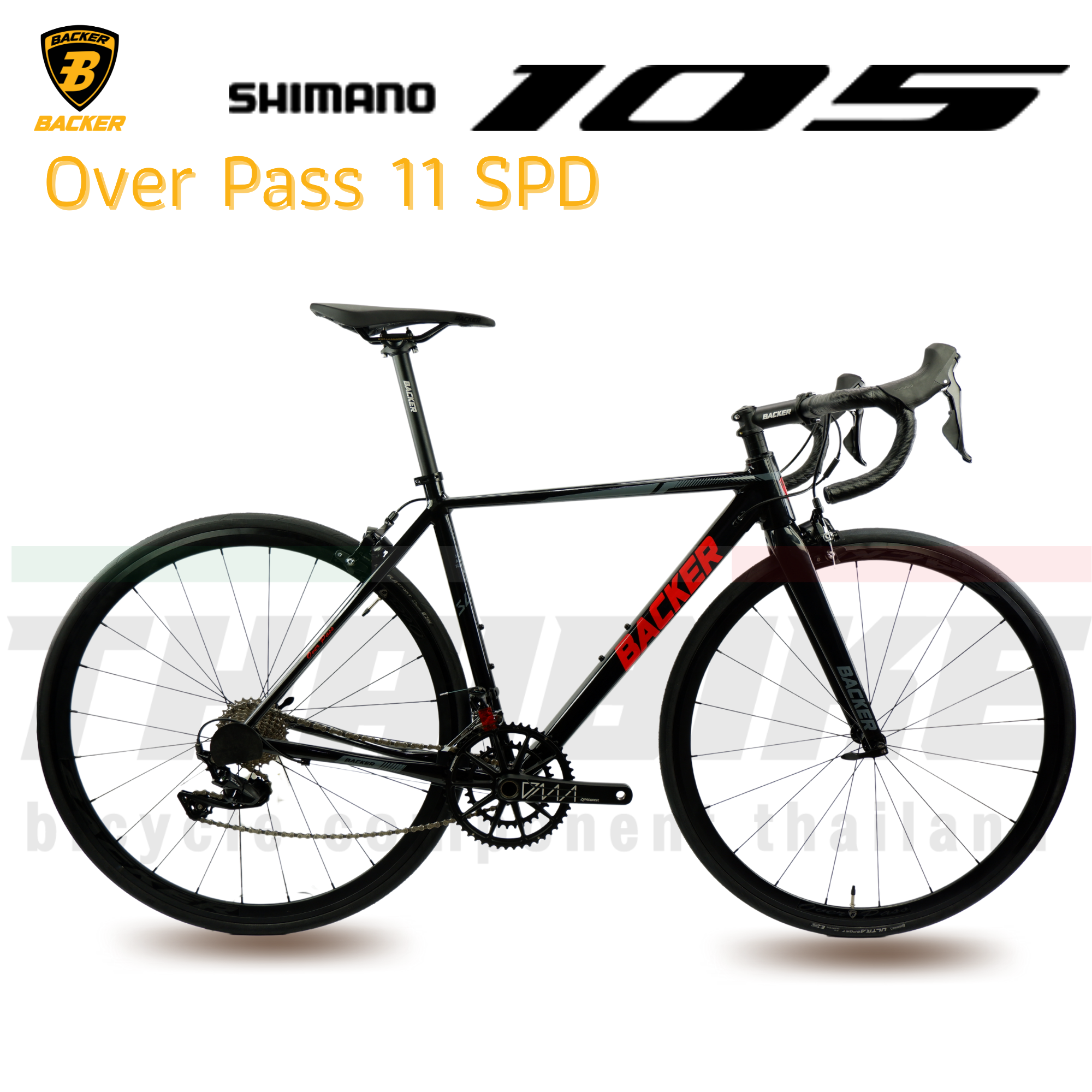จักรยานเสือหมอบ Backer Over Pass เฟรมอลูมิเนียม SHIMANO 105