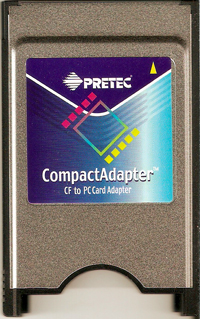 PRETEC PCMCIA CF ADAPTER TYPE I