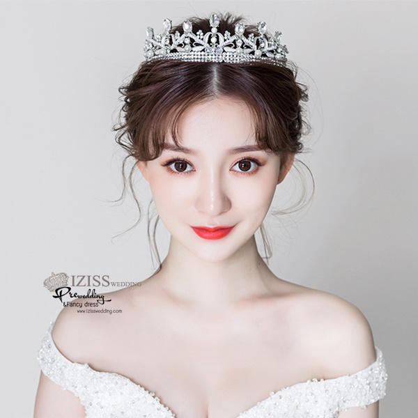 AC018 **พรีออเดอร์**ชุดเทียร่า มงกุฎเพชร ชุดเครื่องประดับเจ้าสาวสวยหรูดุจเจ้าหญิง