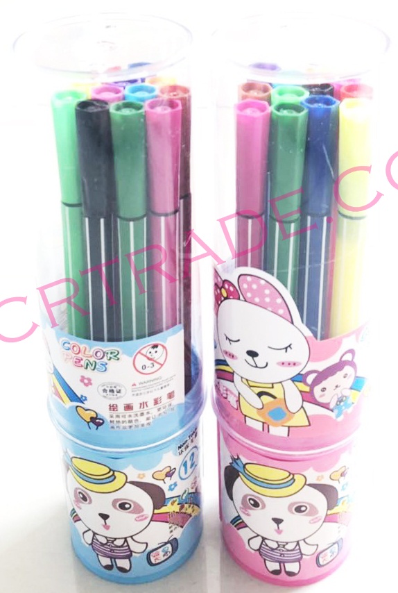 ปากกาเมจิกระปุกตั้งได้ 12 แท่ง 17.5 ซม.