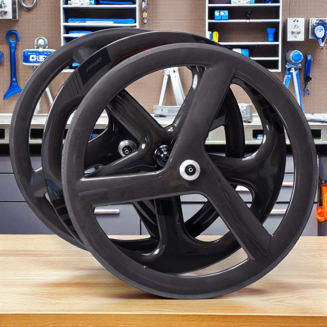 ล้อหน้าจักรยานคาร์บอน 700C แบบ 3/4/5 ก้านสำหรับจักรยานเสือหมอบ FIX GEAR