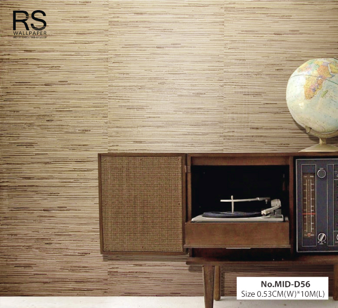 วอลเปเปอร์ สีน้ำตาล เทกเจอร์เสื่อ No.MID-D56