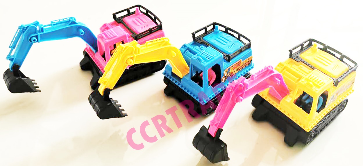 รถตักแม็คโครตีนตะขาบสีสดจัมโบ้ 27 ซม.