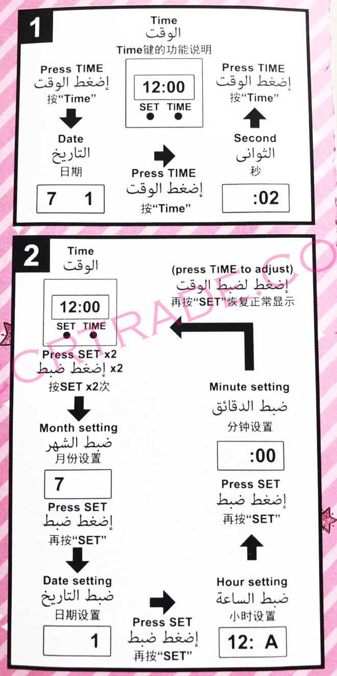 นาฬิกาการ์ตูน LOL แผง 30 ซม. มีถ่านในตัว (1x6)