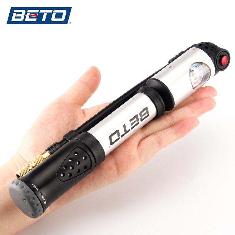 สูบโช๊คจักรยานพกพา BETO MP-036 Fork Tire Shock Bicycle Pump 300psi