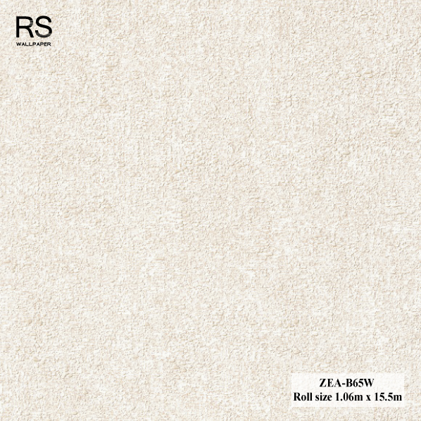 วอลเปเปอร์ลายผนังปูน สีขาวครีม ZEA-B65W